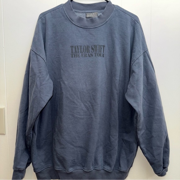 Taylor Swift Tops - Taylor Swift Eras Tour Sweatshirt Large Dark Gray Blue
